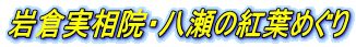岩倉実相院・八瀬の紅葉めぐり